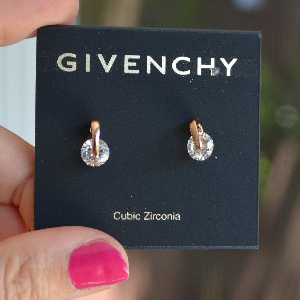 GIVENCHY Cubic Zirconia Stud Earrings